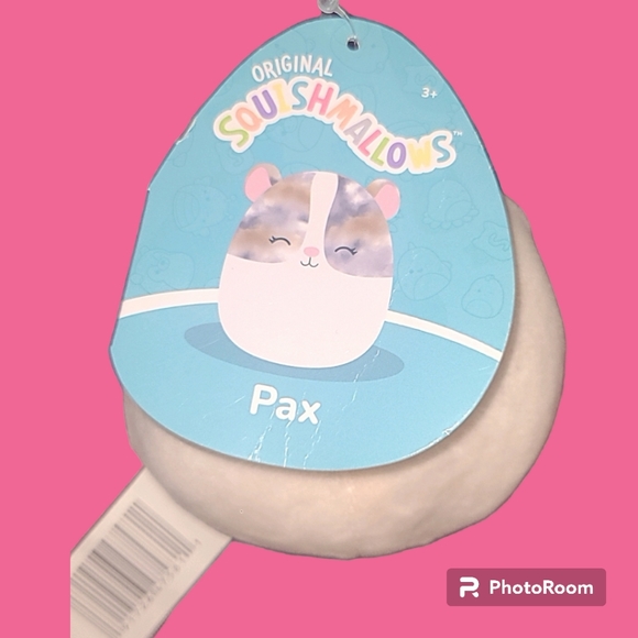 Squishmallow Pax the Hamster 3.5" Clip UltraSoft Stuffed Animal Toy Plush NWT - Picture 5 of 5